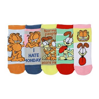 Women's Garfield & Odie Ankle Socks 5-Pack