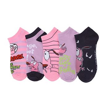 Women's Courage Cowardly Dog Ankle Socks 5-Pack