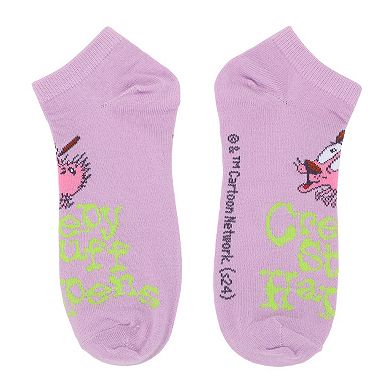 Women's Courage Cowardly Dog Ankle Socks 5-Pack