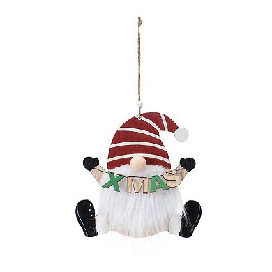 Wood Gnome Ornament (Set Of 12)