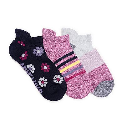 Women's MUK LUKS 3-pack Compression Ankle Socks