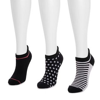 Women's MUK LUKS 3-pack Compression Ankle Socks