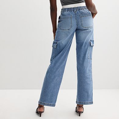 Juniors' Almost Famous Cargo Skater Pants with Boxer Insert