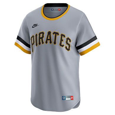 Men's Nike Gray Pittsburgh Pirates Cooperstown Collection Limited Jersey