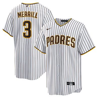 Men's Nike Jackson Merrill White San Diego Padres Home Replica Jersey