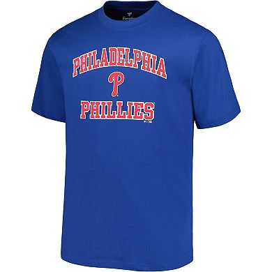Men's Profile Royal Philadelphia Phillies Big & Tall Heart & Soul T-Shirt