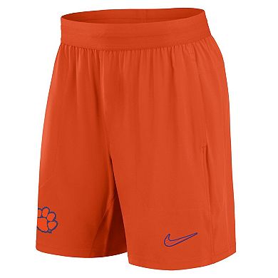 Men's Nike Orange Clemson Tigers 2024 Sideline Performance Shorts