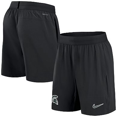 Men's Nike Black Michigan State Spartans 2024 Sideline Performance Shorts