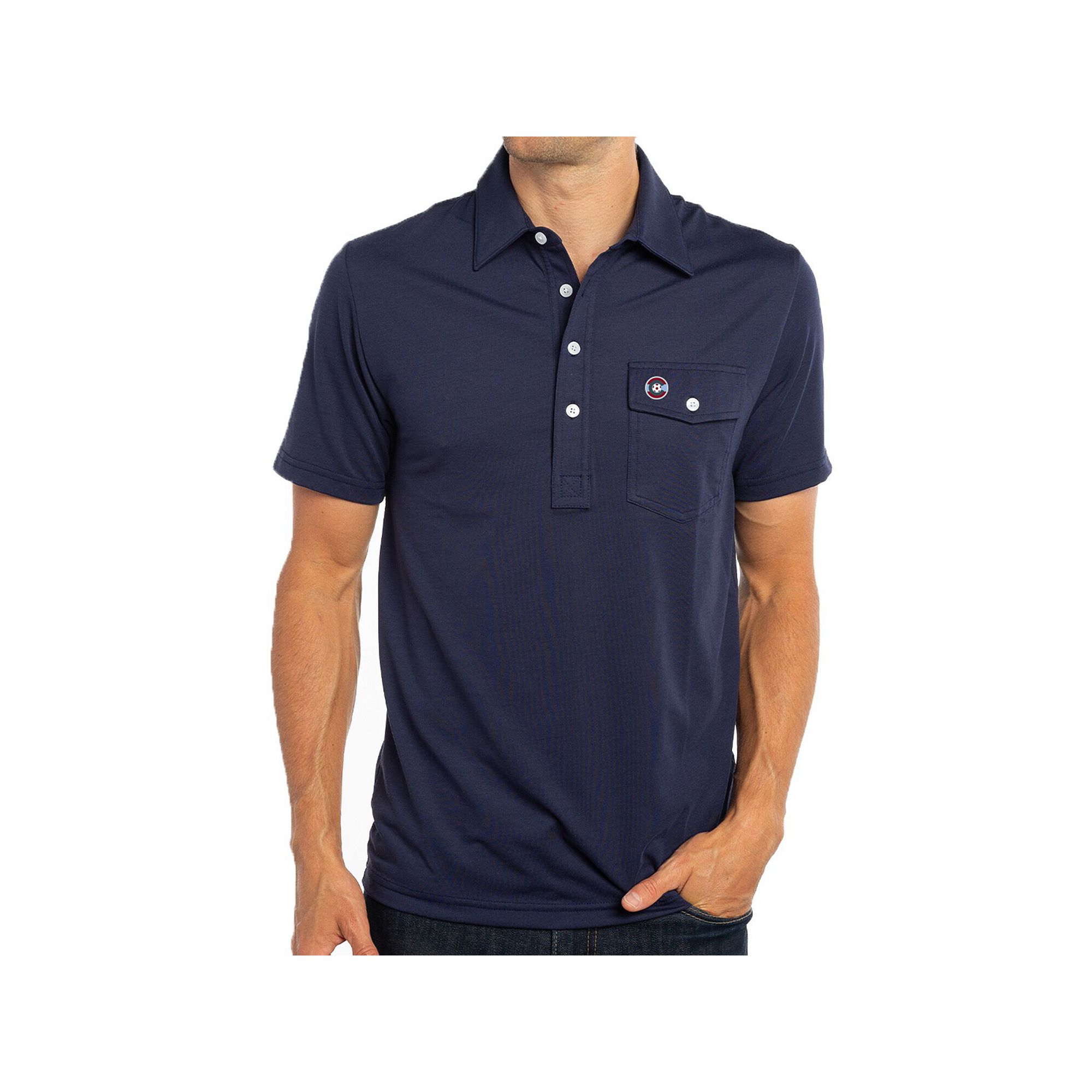 Mens Navy Colorado Rapids Player Polo, Size: Medium, Cor Blue