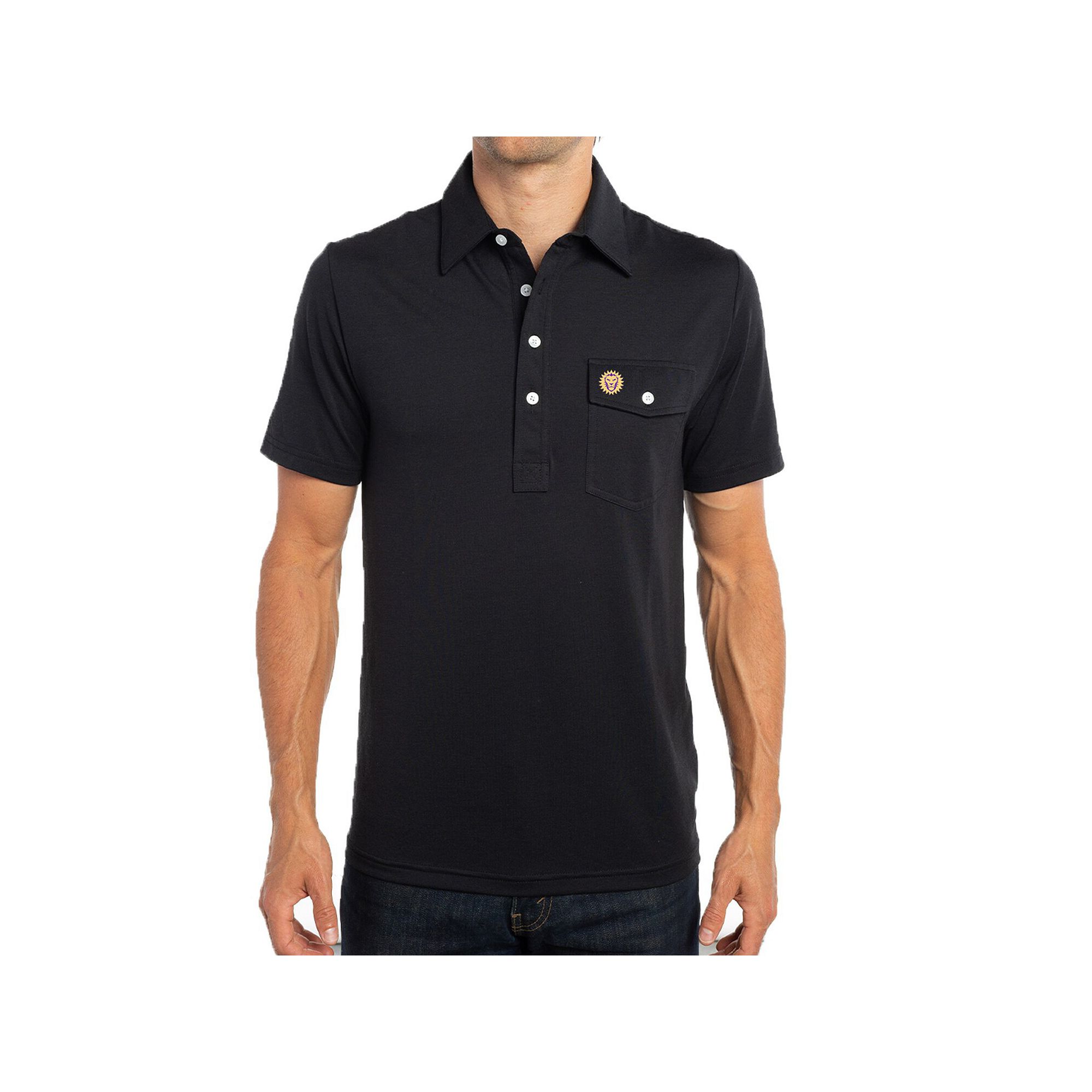 Mens Black Orlando City SC Player Polo, Size: Medium, Orf Black