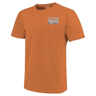 Unisex Orange Oklahoma State Cowboys Gritty Softball Bats Comfort Colors T-Shirt