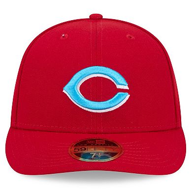 Men's New Era Red Cincinnati Reds 2024 Father's Day Low Profile 59FIFTY Fitted Hat