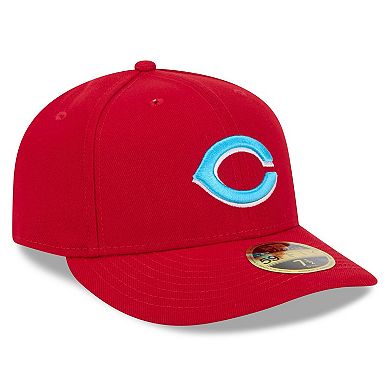 Men's New Era Red Cincinnati Reds 2024 Father's Day Low Profile 59FIFTY Fitted Hat