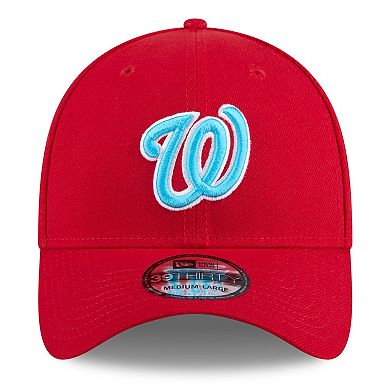 Men's New Era Red Washington Nationals 2024 Father's Day 39THIRTY Flex Hat