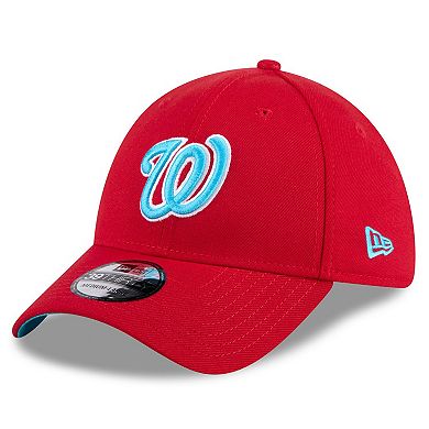 Men's New Era Red Washington Nationals 2024 Father's Day 39THIRTY Flex Hat