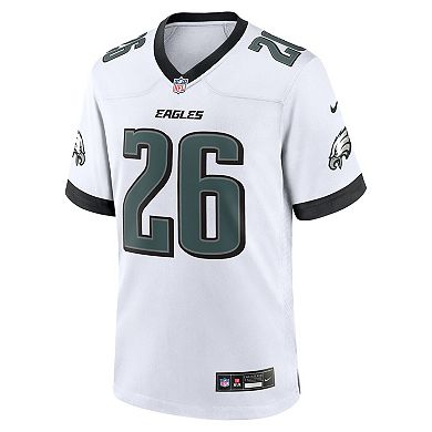 Men's Nike Saquon Barkley White Philadelphia Eagles White Game Jersey