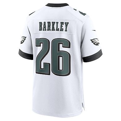 Men's Nike Saquon Barkley White Philadelphia Eagles White Game Jersey