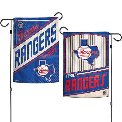 WinCraft Texas Rangers 12â€ x 18â€ Double-Sided Cooperstown Collection Garden Flag