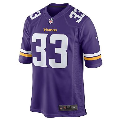 Men's Nike Aaron Jones Purple Minnesota Vikings Game Player Jersey