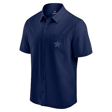 Men's Fanatics Navy Houston Astros Front Office Button-Up Shirt