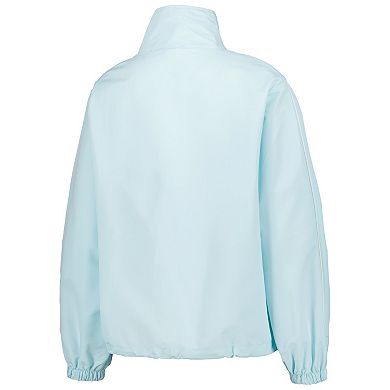 Women's Lusso Light Blue Kentucky Wildcats Parker Quarter-Zip Rain Tech Jacket