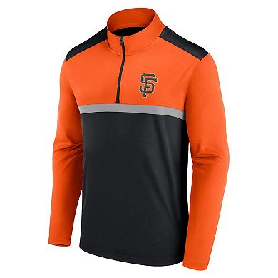 Men's Fanatics Black San Francisco Giants Unstoppable Quarter-Zip Top