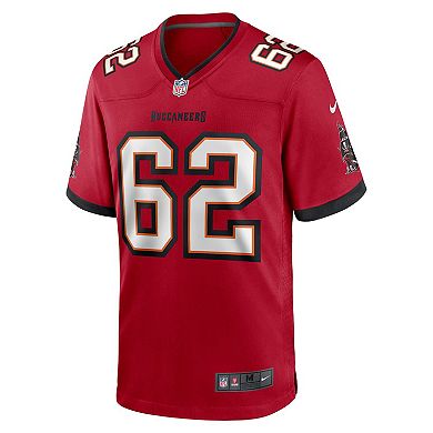 Men's Nike Graham Barton Red Tampa Bay Buccaneers 2024 NFL Draft First Round Pick Player Game Jersey