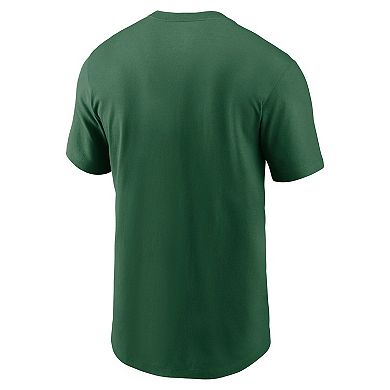 Men's Nike Green New York Jets Primetime Wordmark Essential T-Shirt