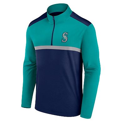 Men's Fanatics Navy Seattle Mariners Unstoppable Quarter-Zip Top