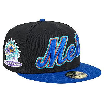 YENTOWN×New Era 59FIFTY/MOSS Men's New Era Black New York Mets Retro Spring Training