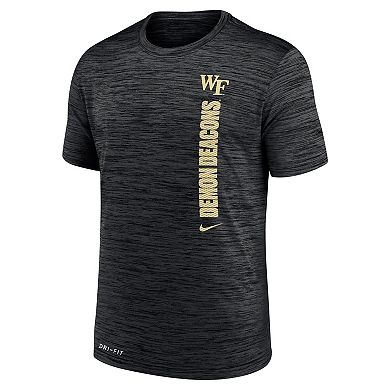 Men's Nike Black Wake Forest Demon Deacons 2024Â Sideline Velocity Legend Performance T-Shirt