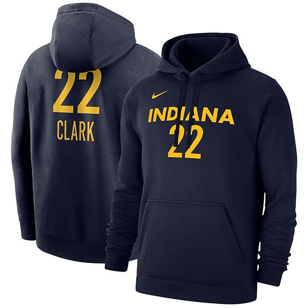 Unisex Nike Caitlin Clark Navy Indiana Fever 2024 WNBA Draft Player Name Number Pullover Hoodie