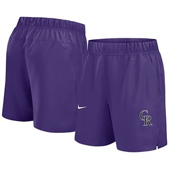 Men's Nike Purple Colorado Rockies Woven Victory Performance Shorts