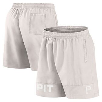 Men's Fanatics Signature Cream Pittsburgh Pirates Elements Swim Shorts