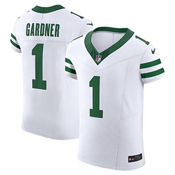 Men's Nike Ahmad Sauce Gardner White New York Jets Alternate Vapor F.U.S.E. Elite Jersey