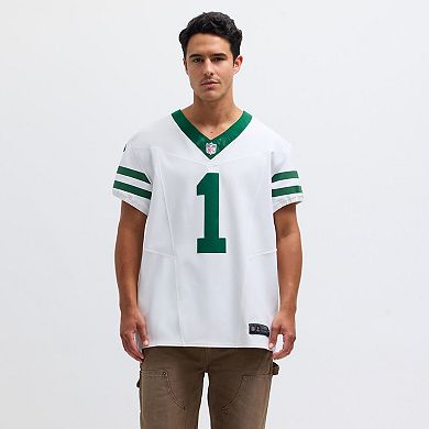 Men's Nike Ahmad Sauce Gardner White New York Jets Alternate Vapor F.U.S.E. Elite Jersey