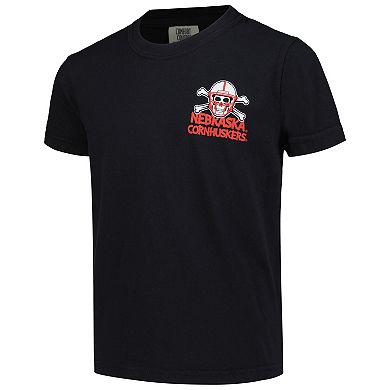 Youth Black Nebraska Huskers Hyperlocal Comfort Colors T-Shirt