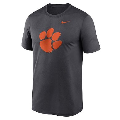 Men's Nike Anthracite Clemson Tigers Primetime Legend Logo T-Shirt