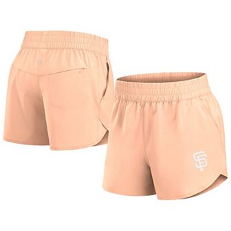 Women's Fanatics Signature Pink San Francisco Giants Studio Woven Vibe Shorts
