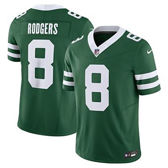 Men's Nike Aaron Rodgers Legacy Green New York Jets Vapor F.U.S.E. Limited Jersey