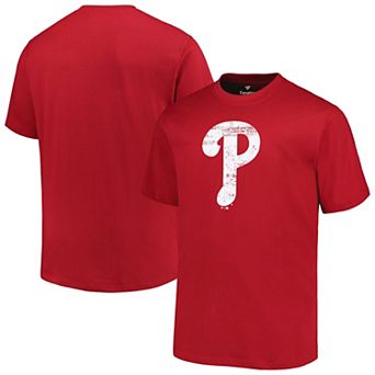 Men's Profile Red Philadelphia Phillies Big & Tall Primary Logo T-Shirt