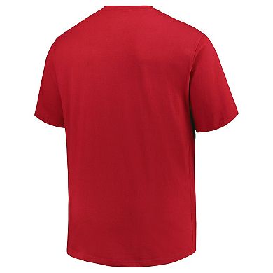Men's Profile Red Philadelphia Phillies Big & Tall Primary Logo T-Shirt
