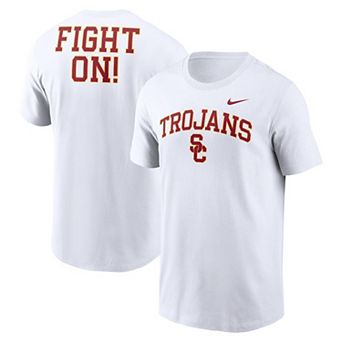 Men's Nike White USC Trojans Blitz 2-Hit T-Shirt
