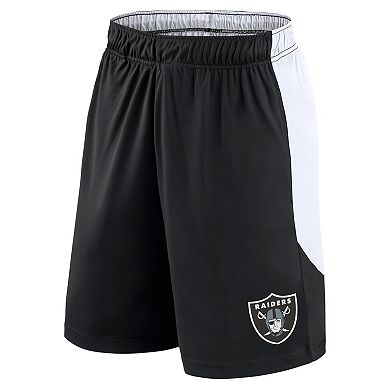 Men's Fanatics Black/White Las Vegas Raiders Go Hard Shorts