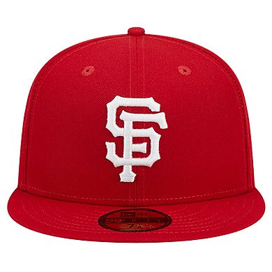 Men's New Era Red San Francisco Giants Logo 59FIFTY Fitted Hat