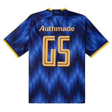 Men's Authmade x NBA Blue Golden State Warriors Soccer Kit Fashion Jersey