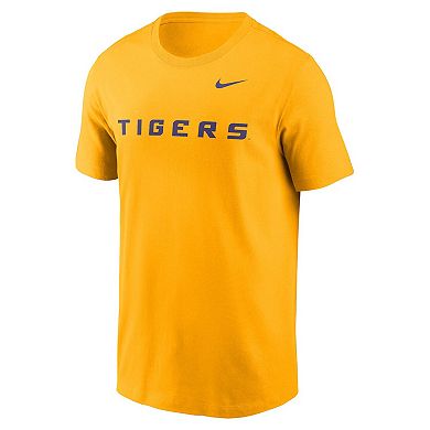 Men's Nike Gold LSU Tigers Primetime Wordmark T-Shirt