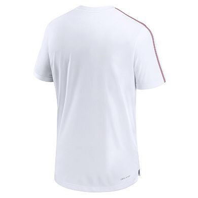 Men's Nike White Alabama Crimson Tide 2024 Sideline Coach Performance Top
