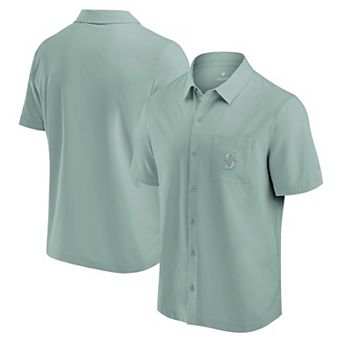 Men's Fanatics Signature Green Seattle Mariners Front Office Button-Up Shirt