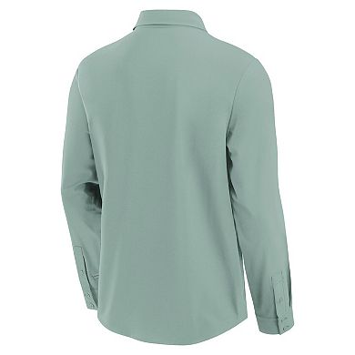 Men's Fanatics Mint Miami Dolphins Front Office Long Sleeve Button-Up Shirt